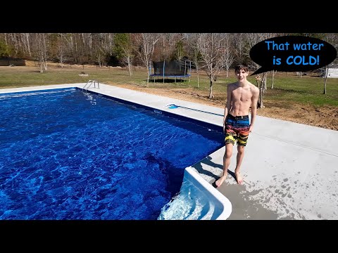 1st Spring Swim: Pool construction update!