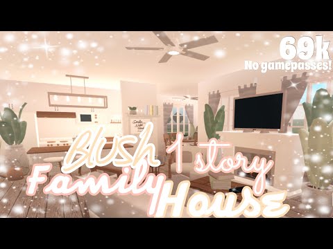 Blush 1 Story Family House! | Bloxburg Speedbuild | Luminto