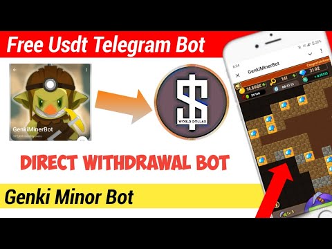 How To Earn Free Unlimted Usdt From Genki Minor Telegram Bot | Direct Withdrawal To Wallet