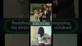 Arnold celebrating Birthday with Kids