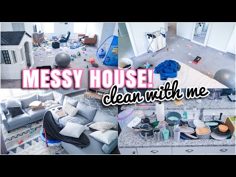 MESSY HOUSE CLEAN WITH ME | REAL LIFE MESS | COMPLETE DISASTER CLEANING | MESSY HOUSE TRANSFORMATION