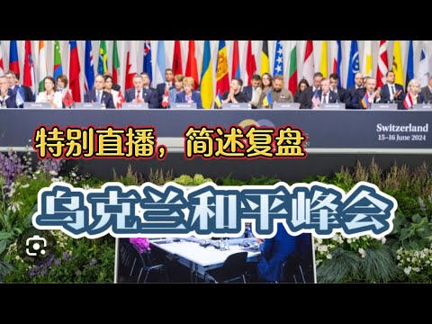 复盘直播：乌克兰和平高级别峰会