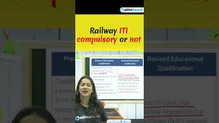 Railway ITI compulsory or not #rrbntpc #railwayexam