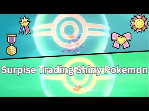 Getting ribbons for my shiny Pokemon then surprise trading them - Galar