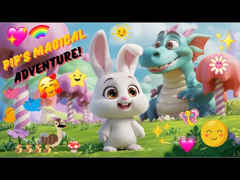 🐰Pip’s Magical Adventure: Dragons, Candy, and Colors Come to Life!🐉🍭#kidsstory #storytime #kidsvideo