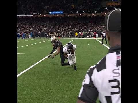 Darnell Mooney with a spectacular catch for a 33-yard Gain vs. New Orleans Saints