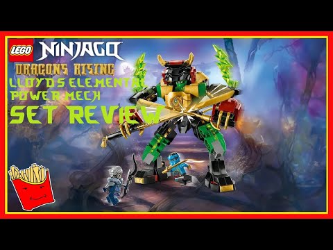 LEGO Ninjago Dragon's Rising 2024 Set Review - Lloyd's Elemental Power Mech (Fries101Reviews)