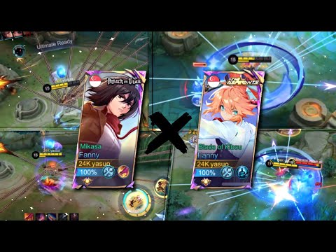 MIKASA X BLADE OF KIBOU!! WHICH IS BETTER?! FANNY MAYHEM MONTAGE (UNLIMITED CABLES)