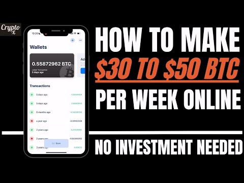 How To Earn $30 To $50 Per Week In Bitcoins For Free | Best Genuine Bitcoin Earning App/ Website