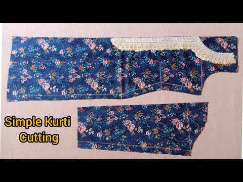 kurti Cutting and Stitching Step by Step || Easy Kurti Cutting for Beginners