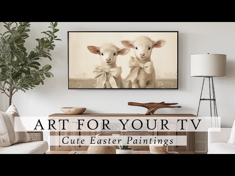 Cute Easter Paintings Art For Your TV | Easter Art Slideshow For Your TV | TV Art | 4K | 3Hrs