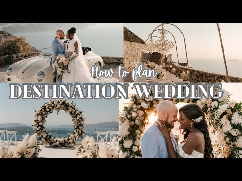 How to plan a DESTINATION WEDDING 2024 | Tips and Hacks | My DREAM Santorini Greece Legal Marriage.