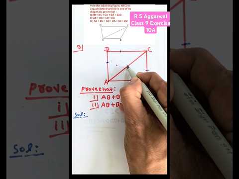 Question 9 Exercise 10A Class 9 R S Aggarwal || #shorts