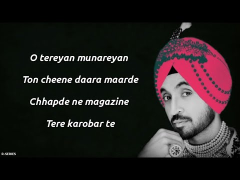 Gulabi Pagg (Lyrics) - Diljit Dosanjh ft. Neha Sharma