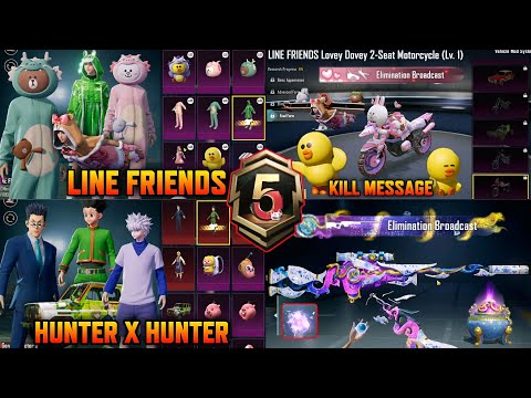 LINE FRIENDS COLLAB | AWM UPGRADE ULTIMATE | BIKE UPGRADE SKIN KILL MESSAGE 🤣 | NEXT LUCKY CRATE