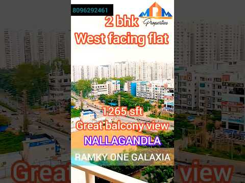 2bhk west face Nallagandla 10th floor 8500/-#flat #hyderabad #property #house #home #gated