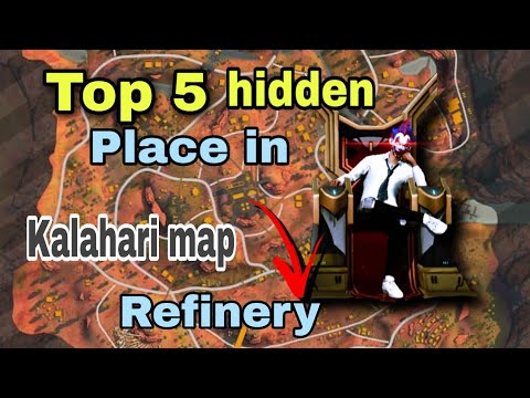 TOP 5 HIDDEN PLACE IN FREE FIRE// KALAHARI MAP HIDDEN PLACE// GARENA-FREE FIRE 😱