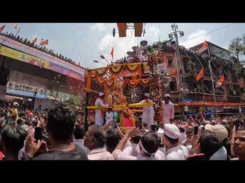 4K Ganesh Visarjan Walking Tour 2022 | Lalbaug - Girgaon Chowpatty | Mumbai City Ganpati Visarjan