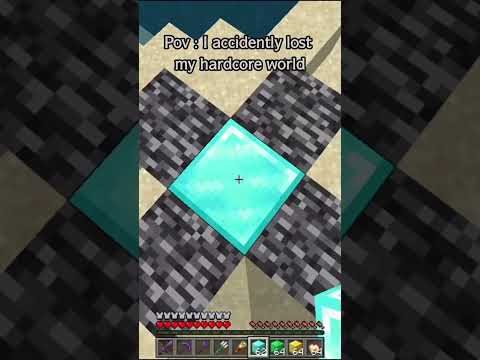 I accidently lost my 100 trillion years old hardcore world😂#minecraftshorts#minecraft#minecraftfunny