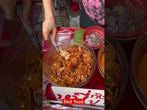 Red Noodle - Street food #amazing #crab #spicy #spicyfood #red #noodles #food #streetfood #unique