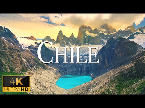 FLYING OVER CHILE (4K Video UHD) - Relaxing Music With Beautiful Nature Video For Relaxation On TV