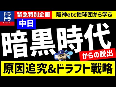 【最後本音告白】中日が暗黒時代脱出するためのドラフト戦略とは？原因追究【2024年ドラフト候補】指名予想