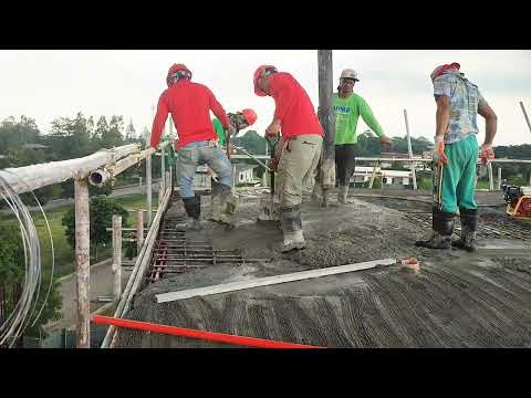 roof deck monolithic concreate pouring #work #constuction #aboutconstruction