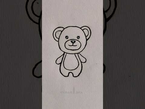 How to draw teddy bear drawing easy step by step