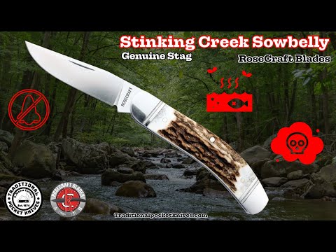 RoseCraft Blades: Stinking Creek Sowbelly - Genuine Stag