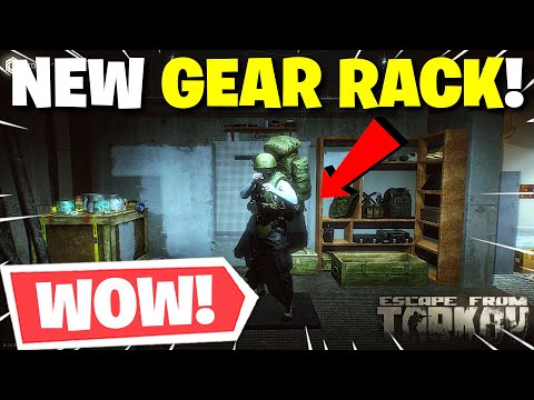 Escape From Tarkov PVE - New GEAR RACK In The HIDEOUT! Brand New Module In Patch 0.15!