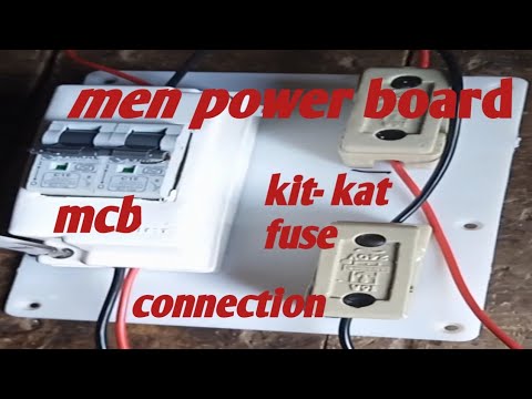 how to men power board connection /mcb men kit- kat power board ka connection kaise karen