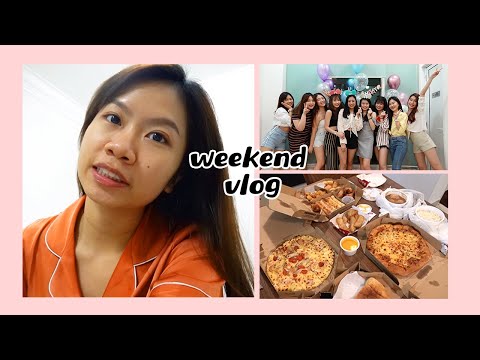 Weekend Vlog: 美容护理, 庆祝生日, 教网课