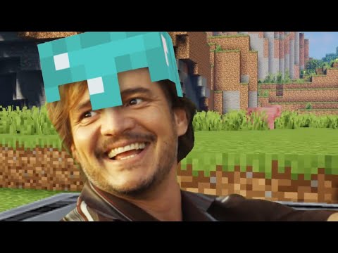 Pedro Pascal plays Minecraft