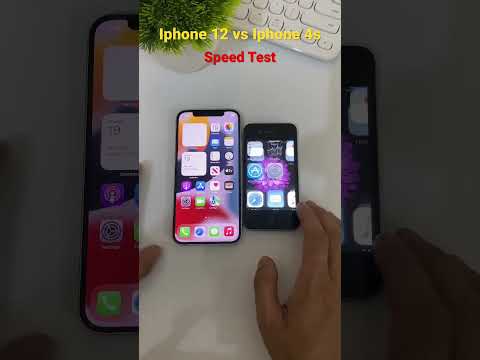 Iphone 12 vs Iphone 4s Speed Test #shorts