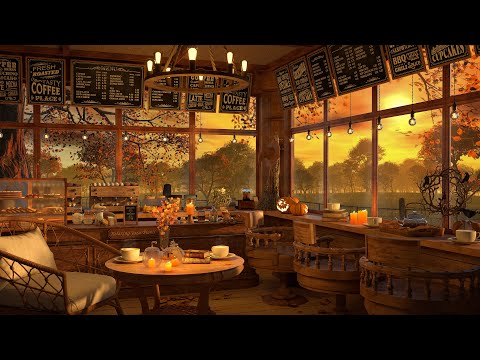 Halloween Spooky Coffee Shop Ambience | Background Instrumental to Relax, Study, Work