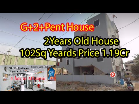 102Sq Yeards Independent House G+2+PentHouse For Sale In Miyapur ||Independent House Sale In Miyapur