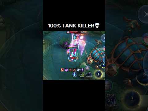 100% TANK KILLER ALPHA #mobilelegends #shorts  #tyrant