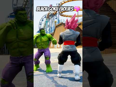 BLACK GOKU EVOLVES AND BEATS THE HELL OUTTA SPIDERMAN 😱| #shorts #gta5