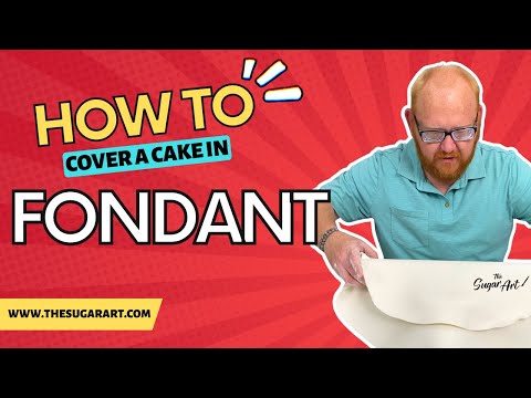 How To Cover A Cake In Fondant!