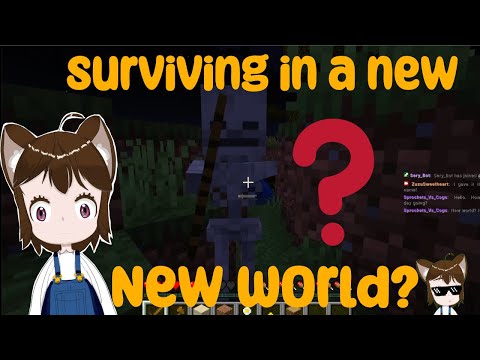 Zuzu attempts to survive in her new Minecraft world!