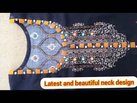 latest neck design cutting and stitching- beautiful neck design