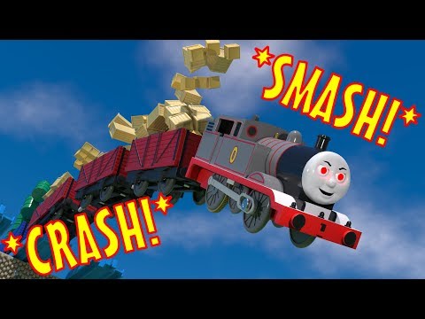 TOMICA Thomas and Friends Slow Motion Crashes: Timothy PLUNGES into a Ravine!