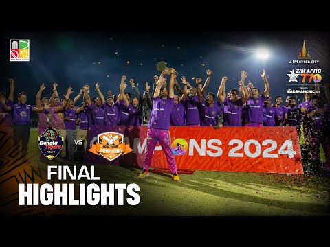 Zim Afro T10 Season 2 Final Highlights I Jo'burg Bangla Tigers vs CT Samp Army