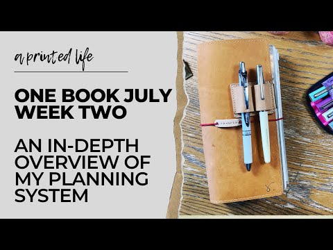 In-Depth Overview of My Planning System | #onebookjuly2022 Week 2