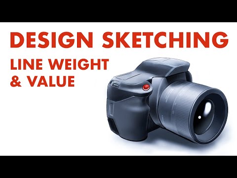 Industrial Design Sketching - Perspective, Lineweight, Value - Fixing Common Mistakes