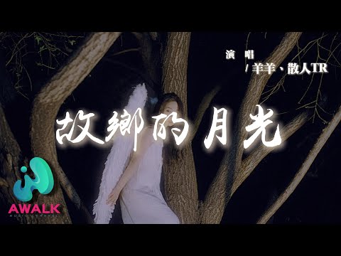 羊羊 / 散人TR - 故鄉的月光『你看故鄉的月亮晃啊晃晃在我的心上，我思念的人啊她等著我在遠方。』【動態歌詞 | Pinyin Lyrics】【AWALK MUSIC】