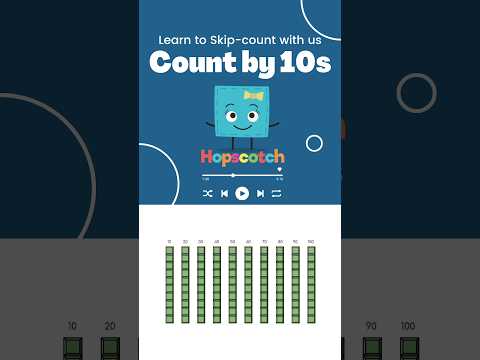 Skip-count by 10 with us- Subscribe for more #hopscotchsongs #short #skipcounting #mathshorts #fypシ