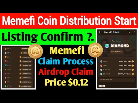 Memefi Listing Confirm & Claim Process | Airdrop Claim  $Price $0.12 | Memefi Distribution Start