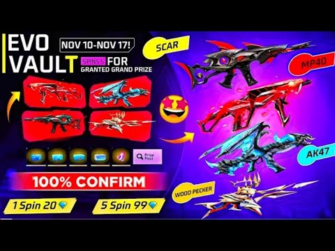 Cobra Mp40 Return Free Fire | New Evo Vault Event Free Fire | Free Fire New Event | FF New Event