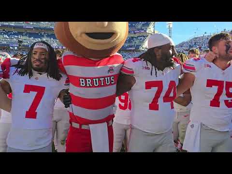 Ohio State On-Field Celebration Following the Buckeyes' 20-13 Win At Penn State